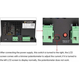 Original Cloudray LCD Display Current Meter MYJG 100W/150W CO2 Laser